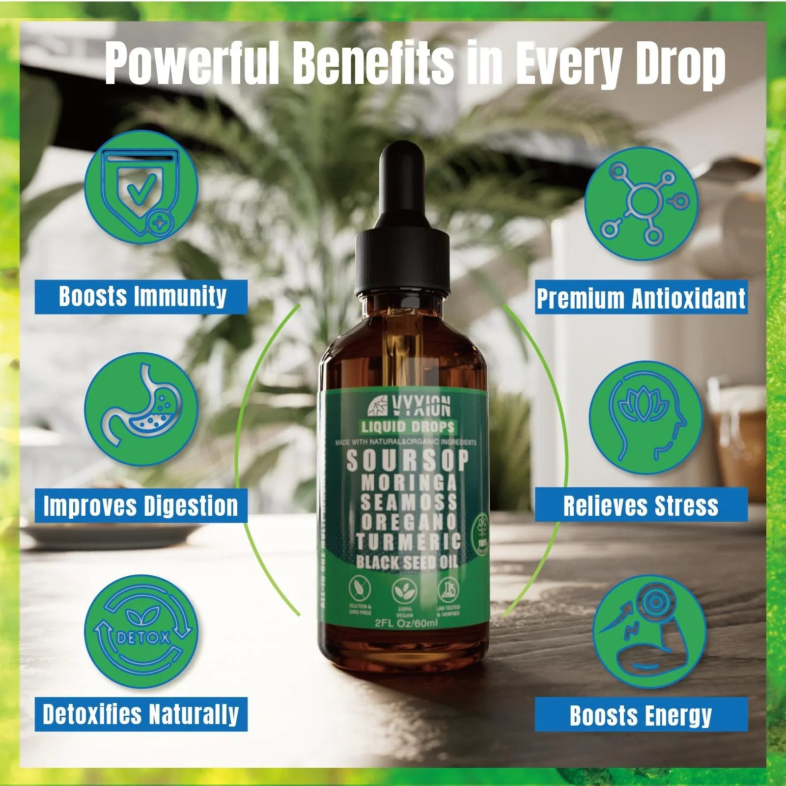 100% Organic 10-in-1 Soursop Liquid Drops - Buy 2 Get 1 Free