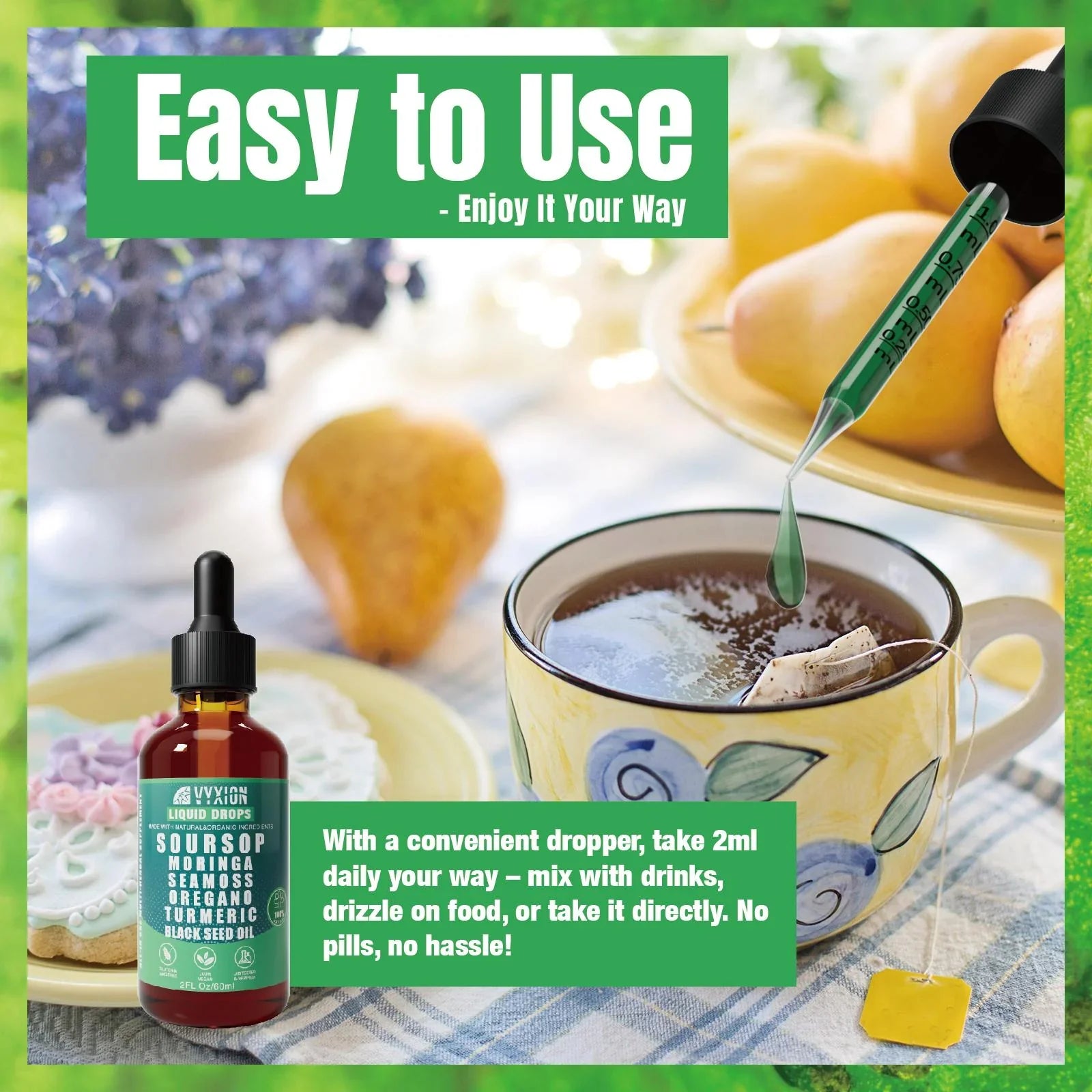 100% Organic 10-in-1 Soursop Liquid Drops - Buy 2 Get 1 Free