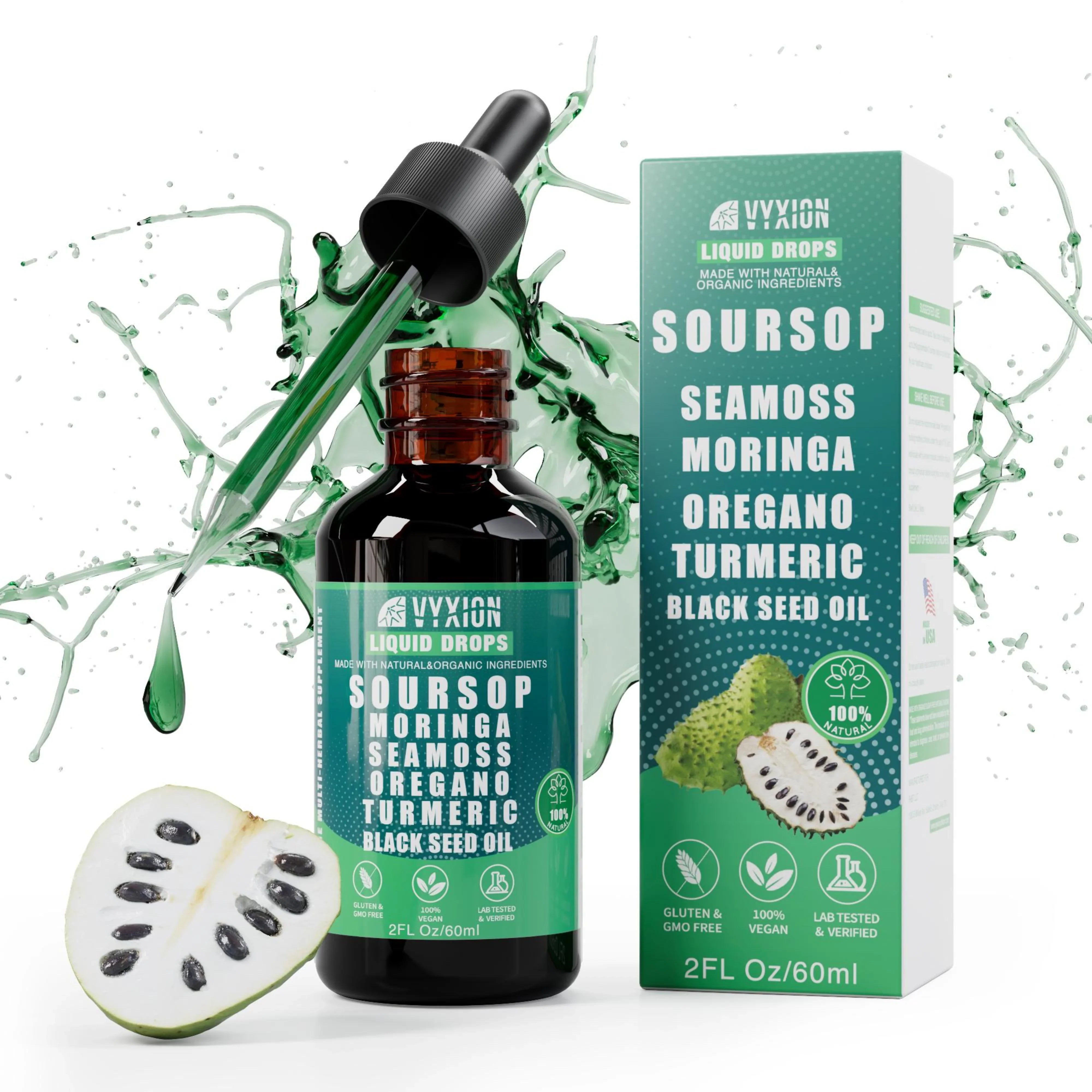 100% Organic 10-in-1 Soursop Liquid Drops - Buy 3 Get 2 Free